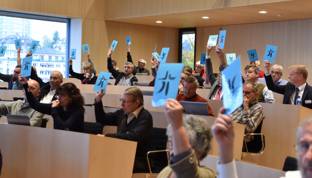 Les délégués au synode se sont réunis les 8 et 9 novembre à Lausanne. © Gérard Jaton / EERV.