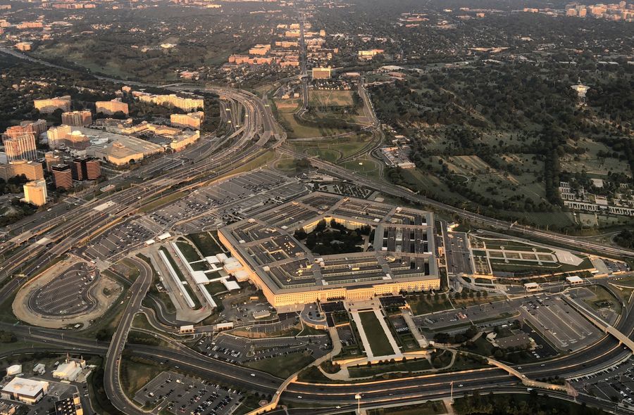 Vue aérienne du Pentagone à Washington D.C., aux Etats-Unis, le 11 juillet 2018. (Photo : Liu Jie)