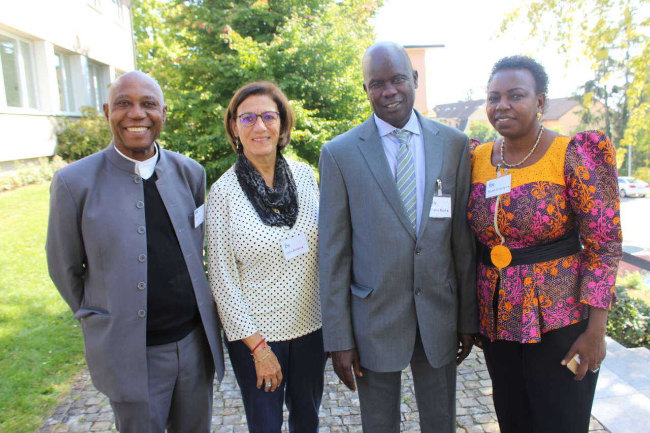 Les orateurs : Mgr Obiora Ike (Nigéria), Leyla Antaki (Syrie), le responsable CSI Franco Majok (Soudan du Sud) et Sarah Ochekpe (Nigéria). (csi)