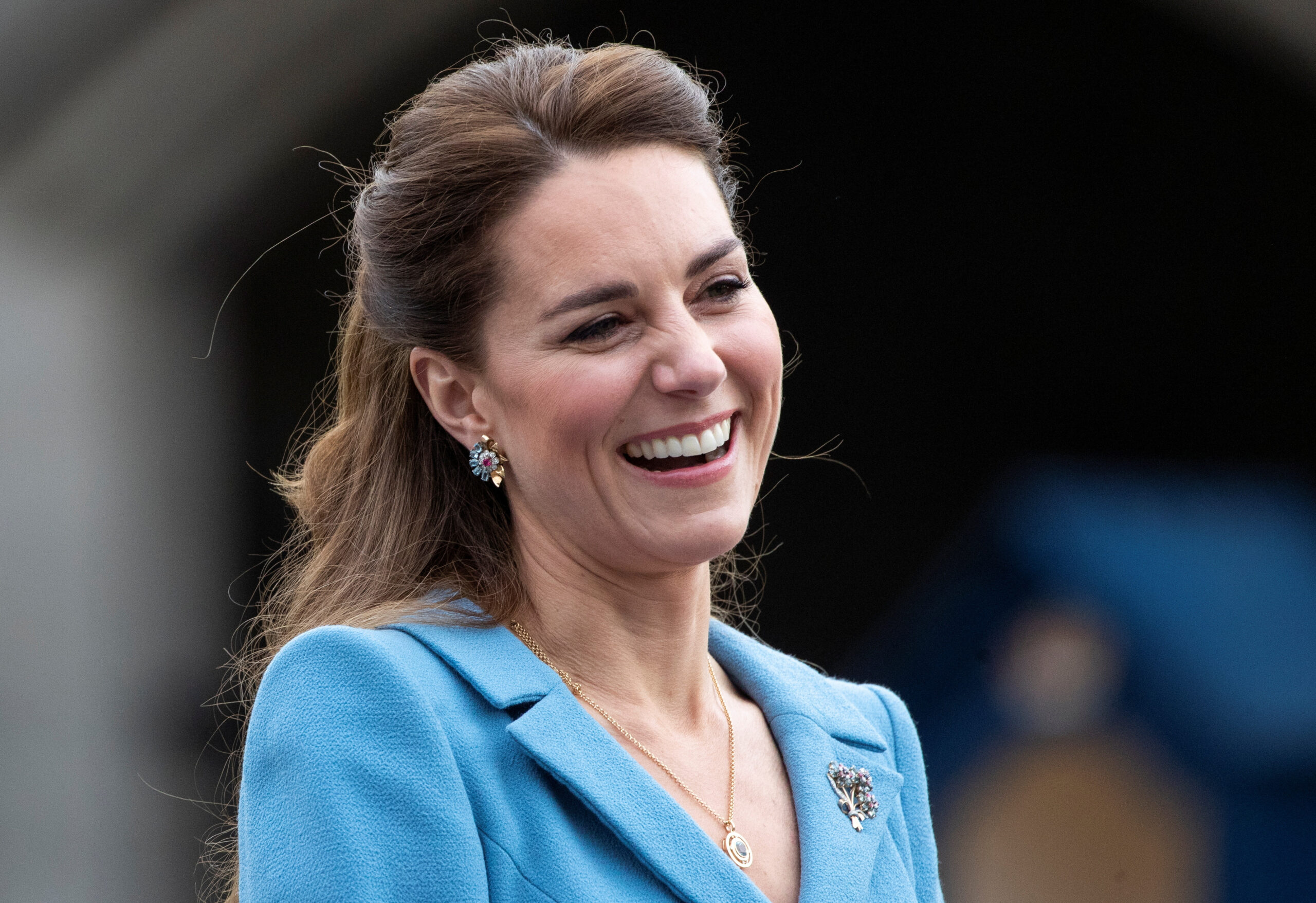 Kate Middleton au palais de Holyroodhouse à Édimbourg, en Écosse. /Photo prise le 27 mai 2021/REUTERS/Jane Barlow/Pa