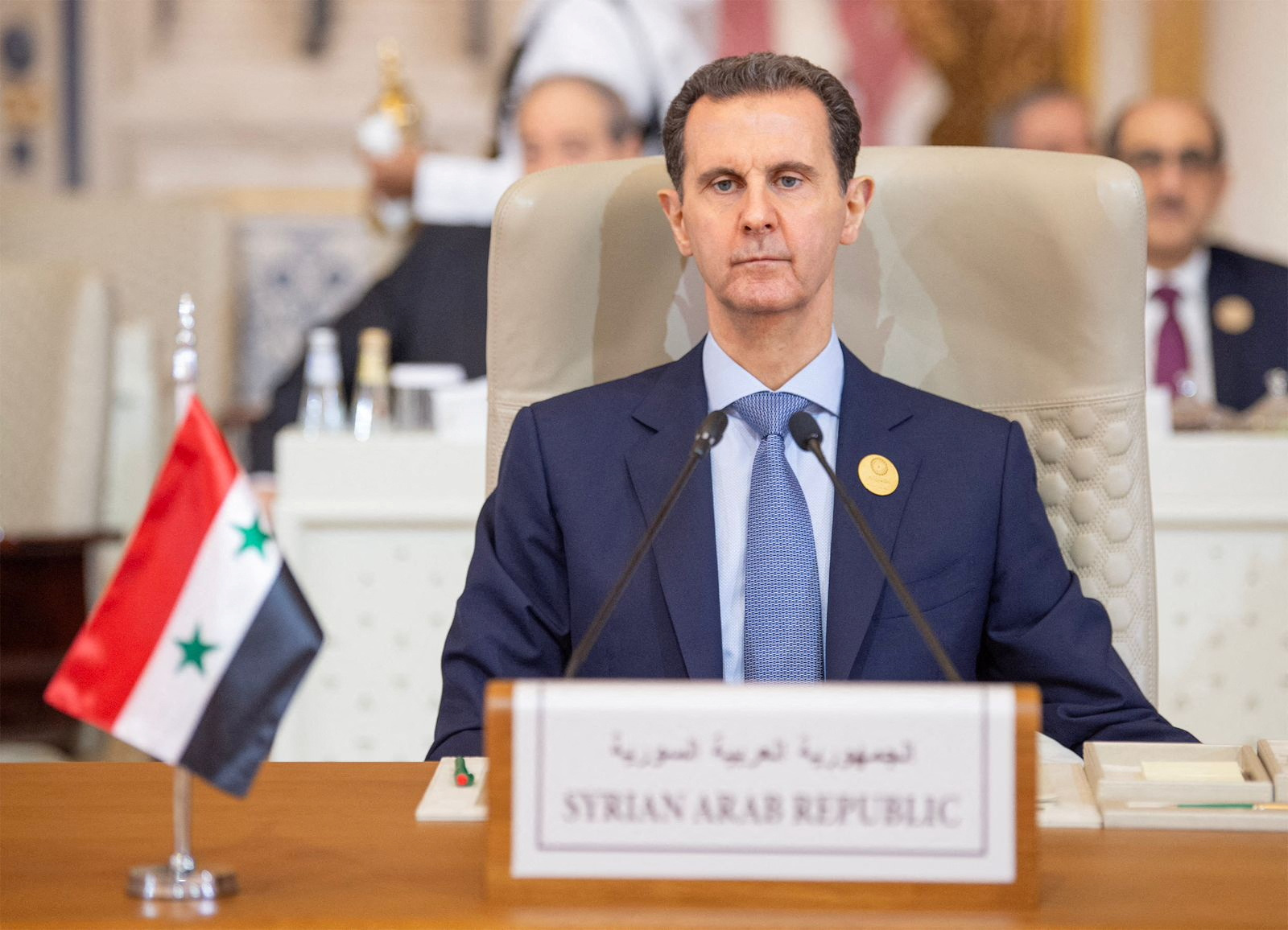 Le président syrien Bachar Al-Assad participe au sommet de l'Organisation de la coopération islamique (OCI) à Riyad, en Arabie saoudite. /Photo prise le 11 novembre 2023/Agence de presse saoudienne/Handout via REUTERS