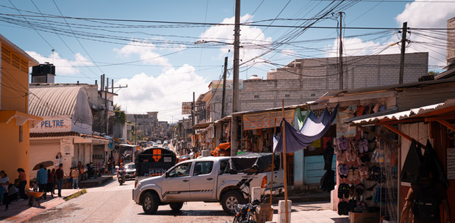 Scène de rue au Chiapas.