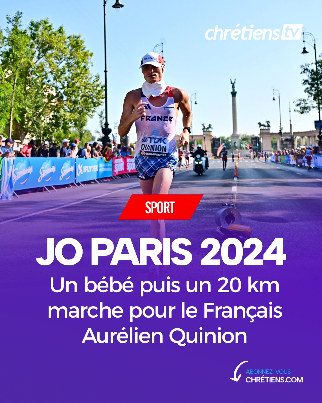 Le Français Aurélien Quinion lors des Championnats du monde d'athlétisme à Budapest, en Hongrie. /Photo prise le 24 août 2023/REUTERS/Marton Monus