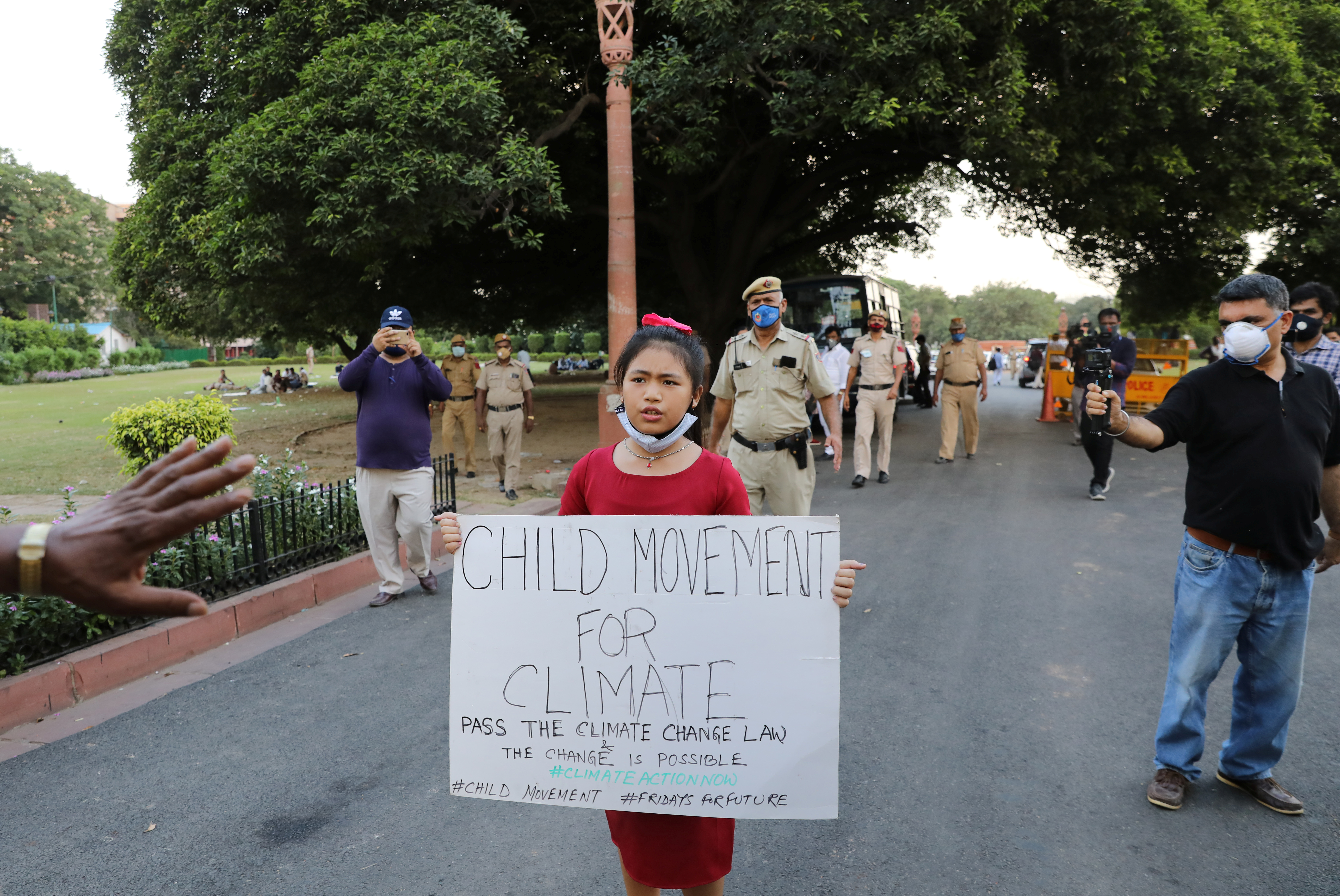 Une petite Indienne de 8 ans porte la question climatique dans son pays