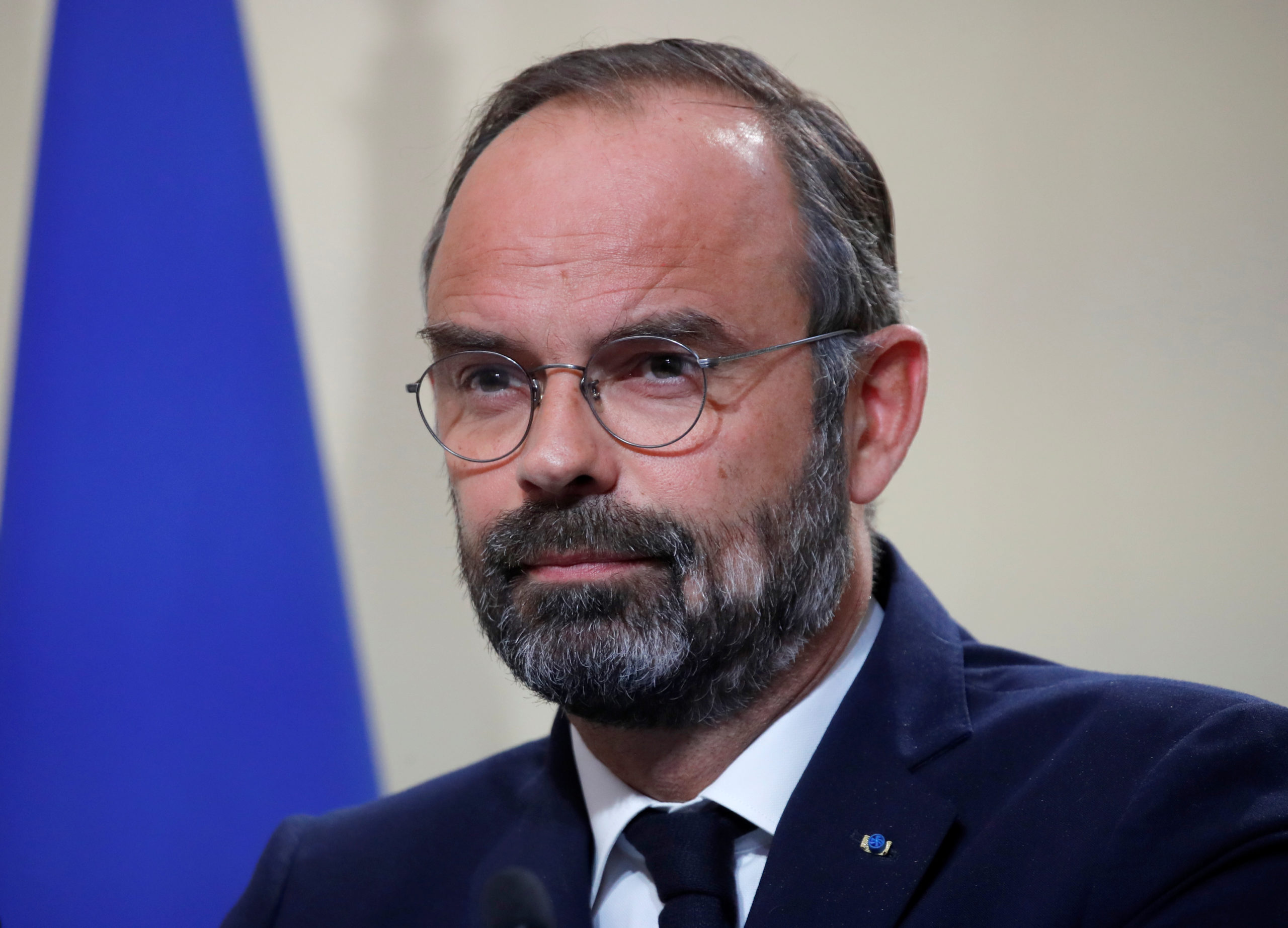 "You chose France, you chose Paris and this is an excellent choice !" : le Premier ministre Edouard Philippe a félicité mercredi les quelque 400 néo-Parisiens de Bank of America, venus s'installer en France dans la perspective de la sortie du Royaume-Uni de l'Union européenne. /Photo prise le 6 novembre 2019/REUTERS/Charles Platiau