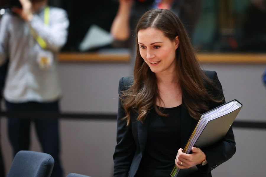 Photo de la nouvelle Première ministre finlandaise Sanna Marin, le 13 décembre 2019. (Xinhua/Zhang Cheng)