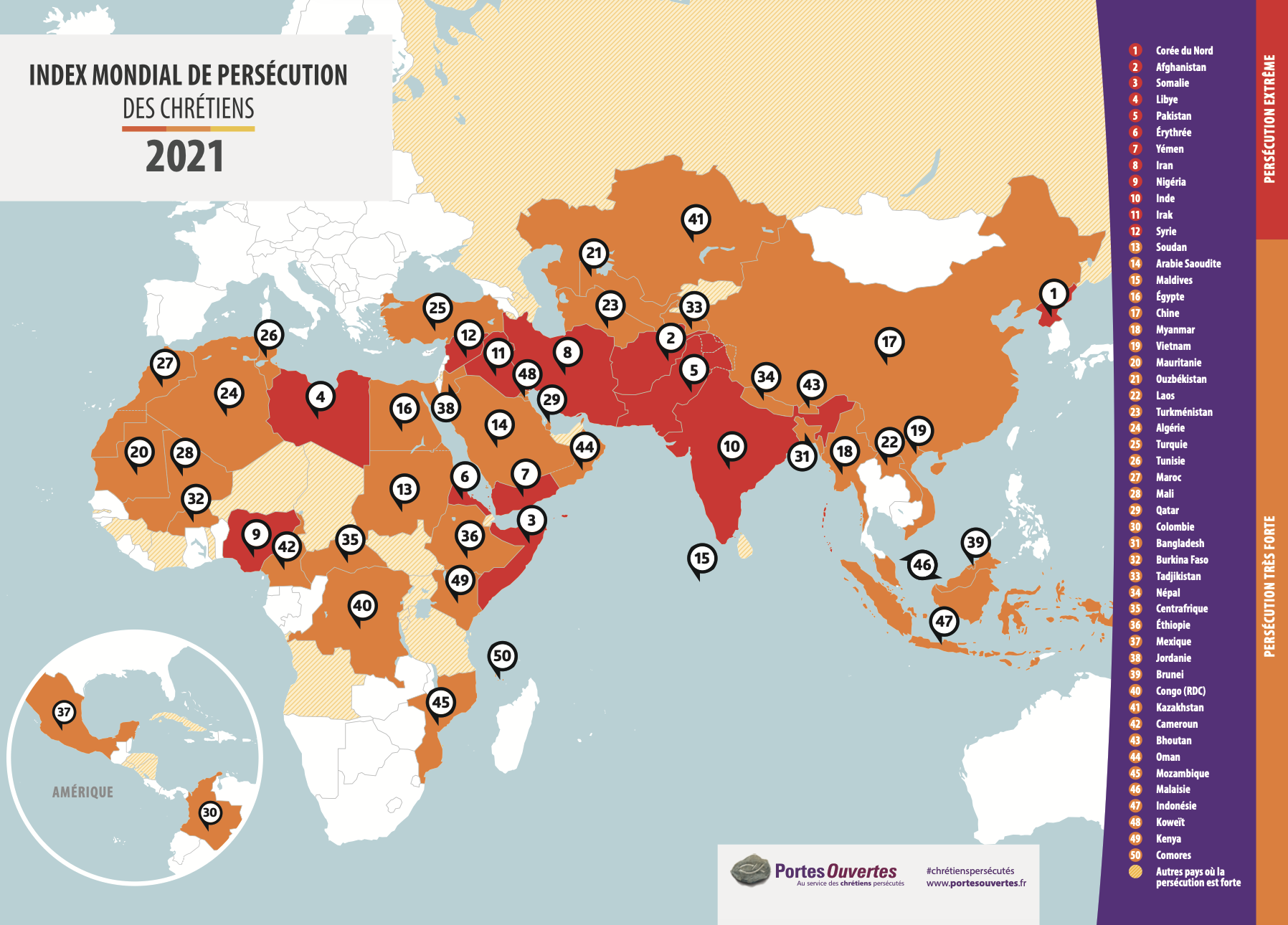 4 761 chrétiens tués et 4 488 églises ciblées en 2020