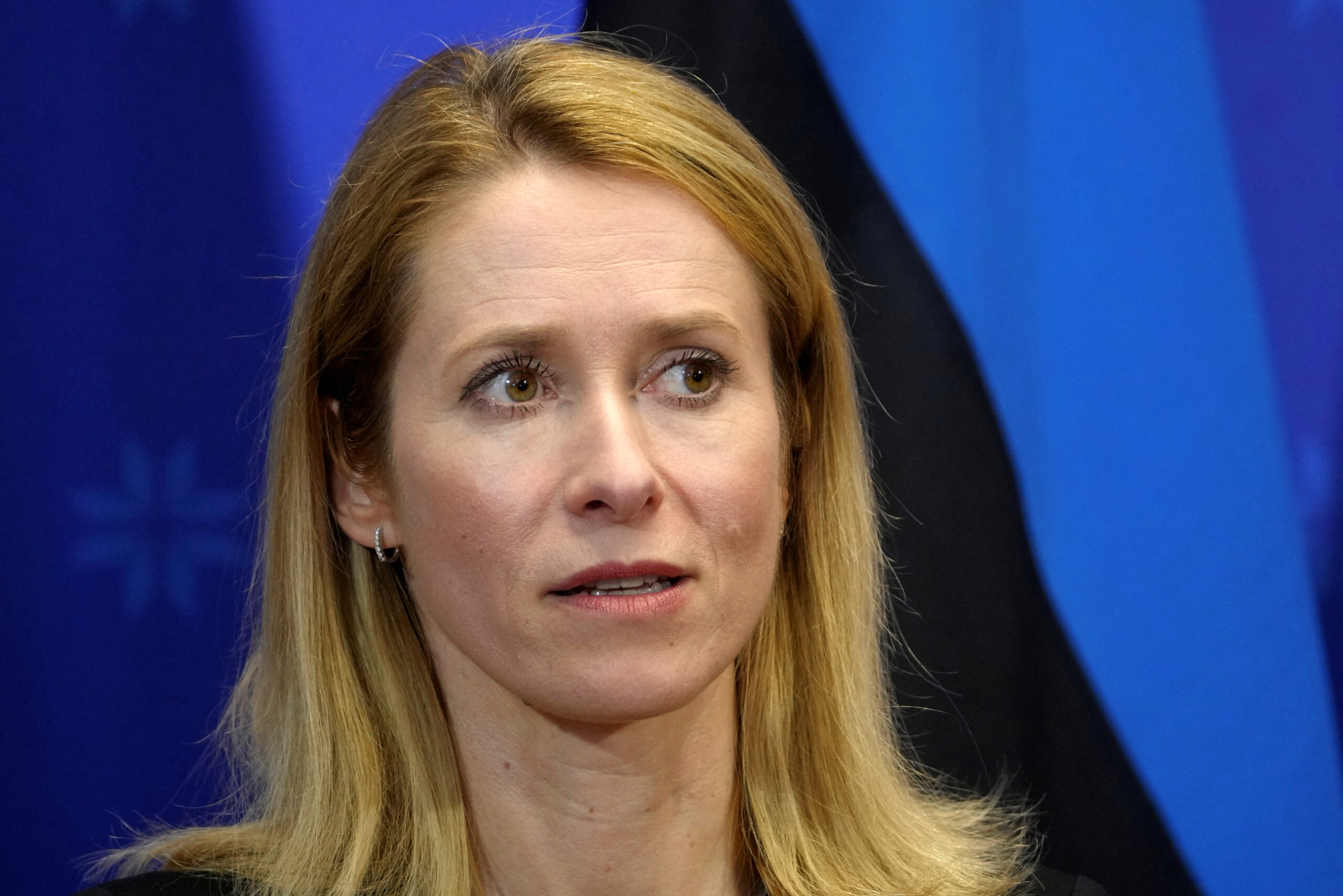 La Première ministre estonienne Kaja Kallas s'exprime lors d'une conférence de presse à Tallinn, en Estonie. /Photo prise le 26 mai 2023/REUTERS/Ints Kalnins