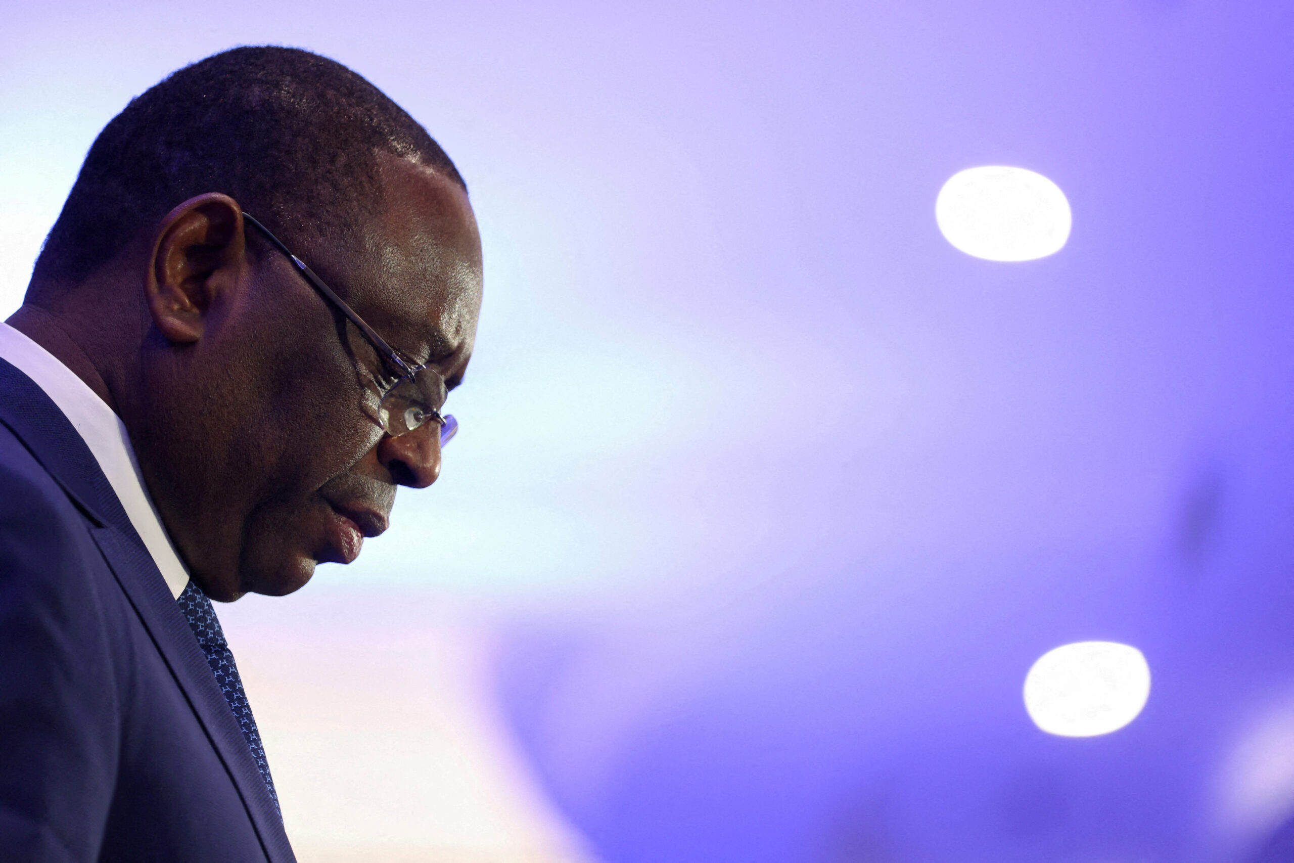 Le président sénégalais Macky Sall à Bruxelles, Belgique. /Photo prise le 25 octobre 2023/REUTERS/Johanna Geron