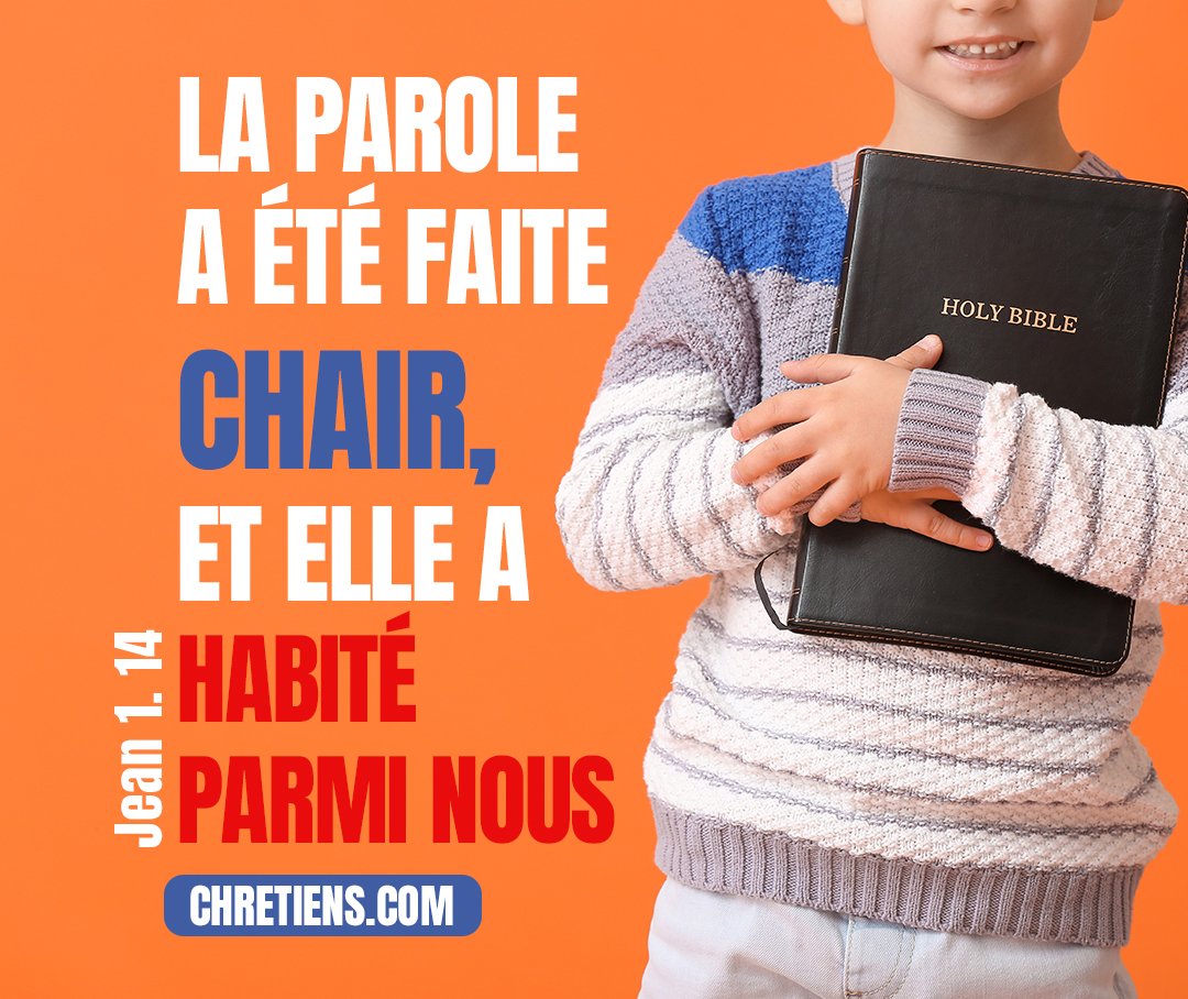 Et la parole a été faite chair, et elle a habité parmi nous, pleine de grâce et de vérité ; et nous avons contemplé sa gloire, une gloire comme la gloire du Fils unique venu du Père. Jean 1:14