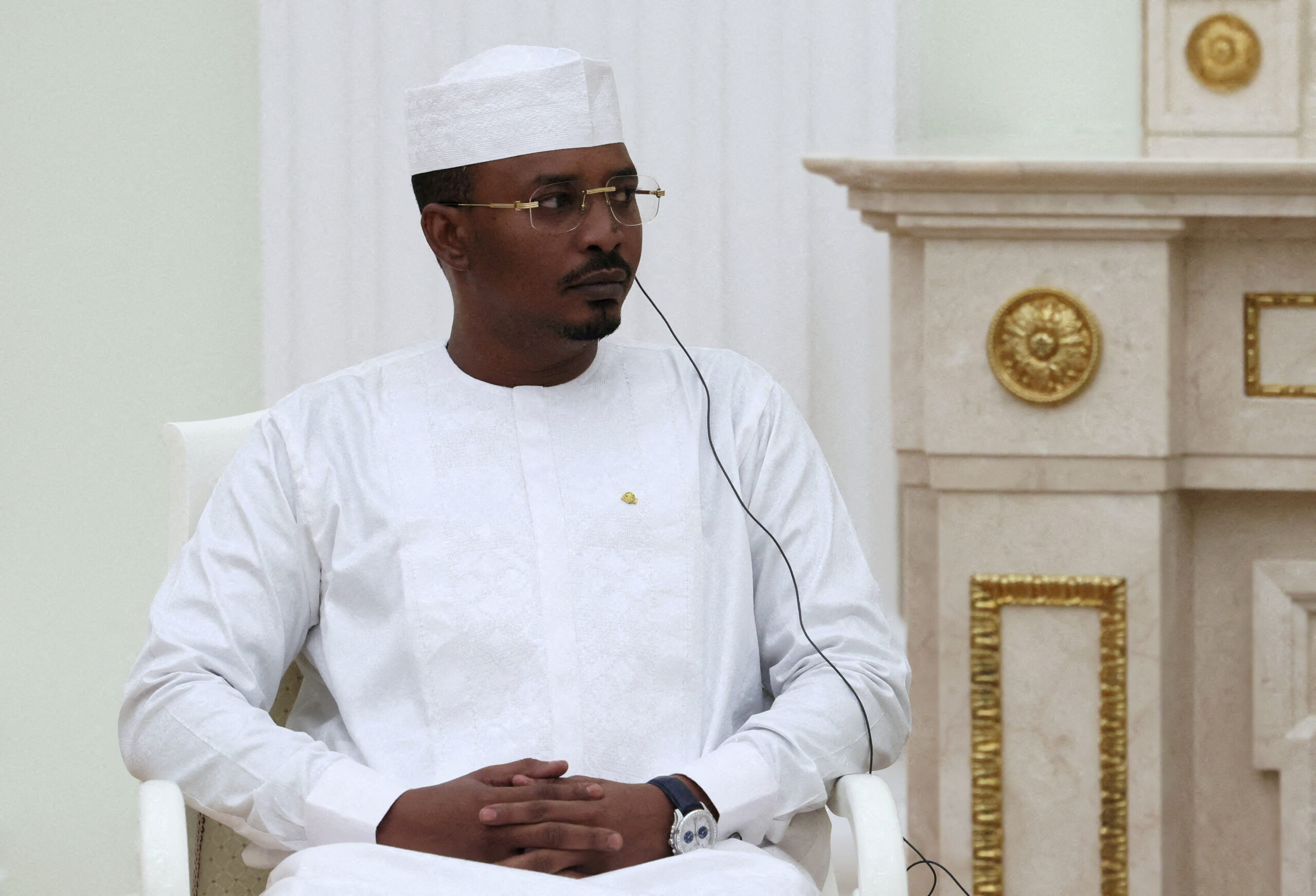 Le président intérimaire du Tchad Mahamat Idriss Deby au Kremlin à Moscou, Russie. /Photo prise le 24 janvier 2024/REUTERS/Sputnik/Mikhail Metzel