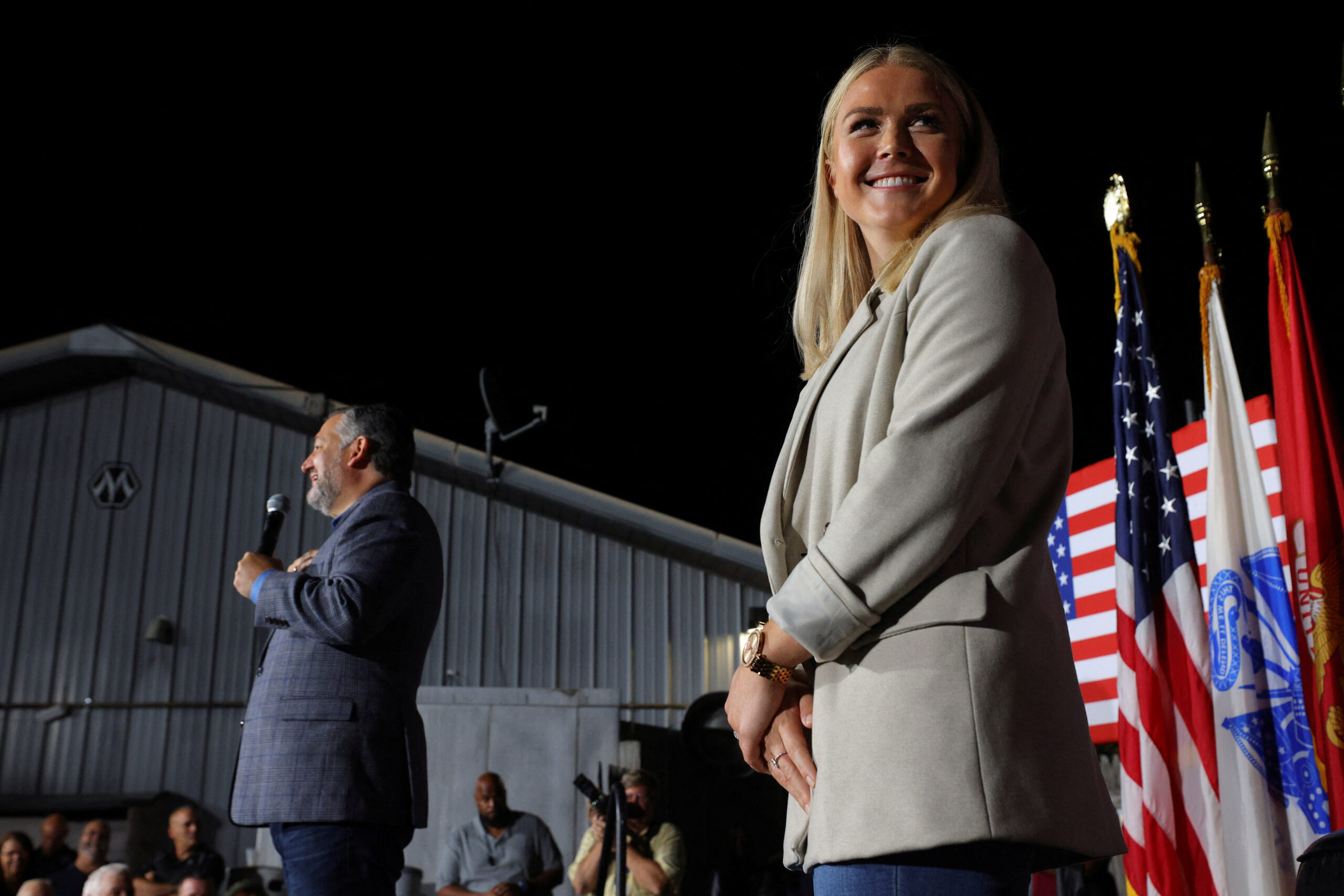 La candidate républicaine à la Chambre des représentants des États-Unis, Karoline Leavitt, à Londonderry, New Hampshire, États-Unis /Photo prise le 8 septembre 2022/REUTERS/Brian Snyder