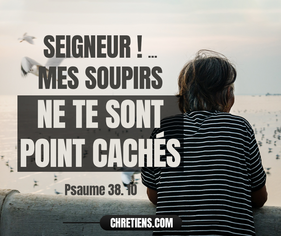 Tous mes désirs sont devant toi, Et mes soupirs ne te sont point cachés. Psaumes 38:9-10 