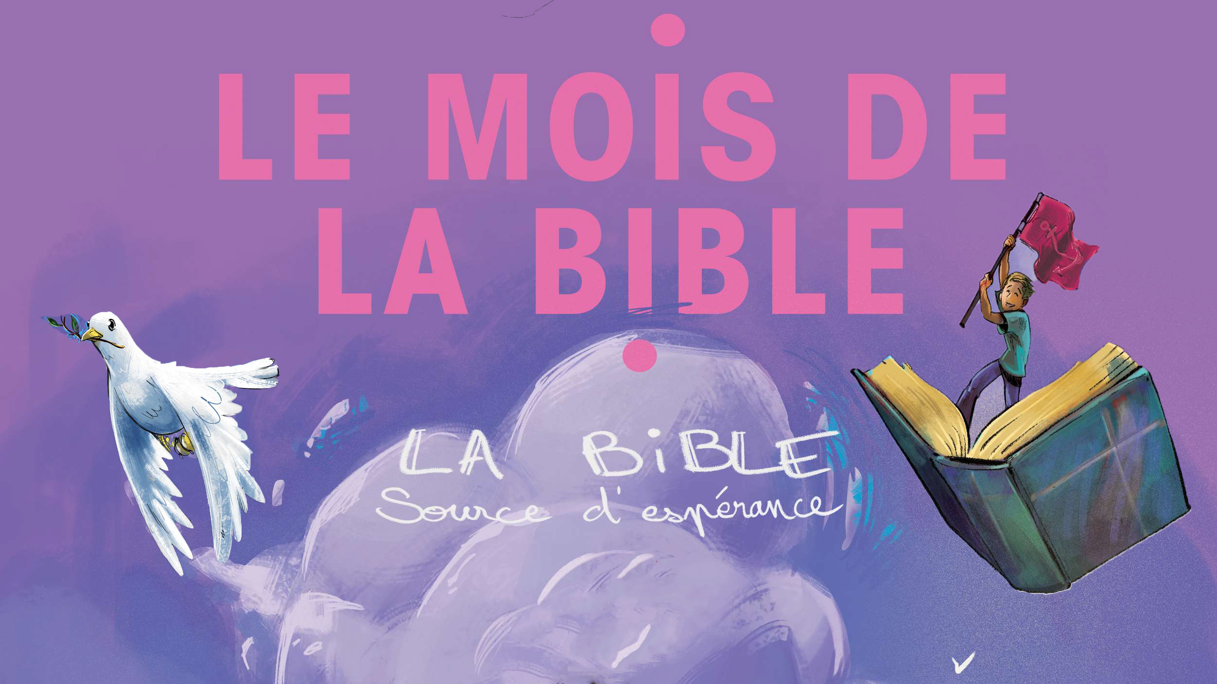 Le Mois de la Bible est une initiative annuelle de l’Alliance biblique française et des Éditions Bibli’O en collaboration avec le Syndicat des libraires de littérature religieuse (SLLR). L’objectif de cet événement est de susciter l’intérêt pour la Bible et d’en promouvoir la découverte. Le thème de cette année est « La Bible, source d’espérance ».