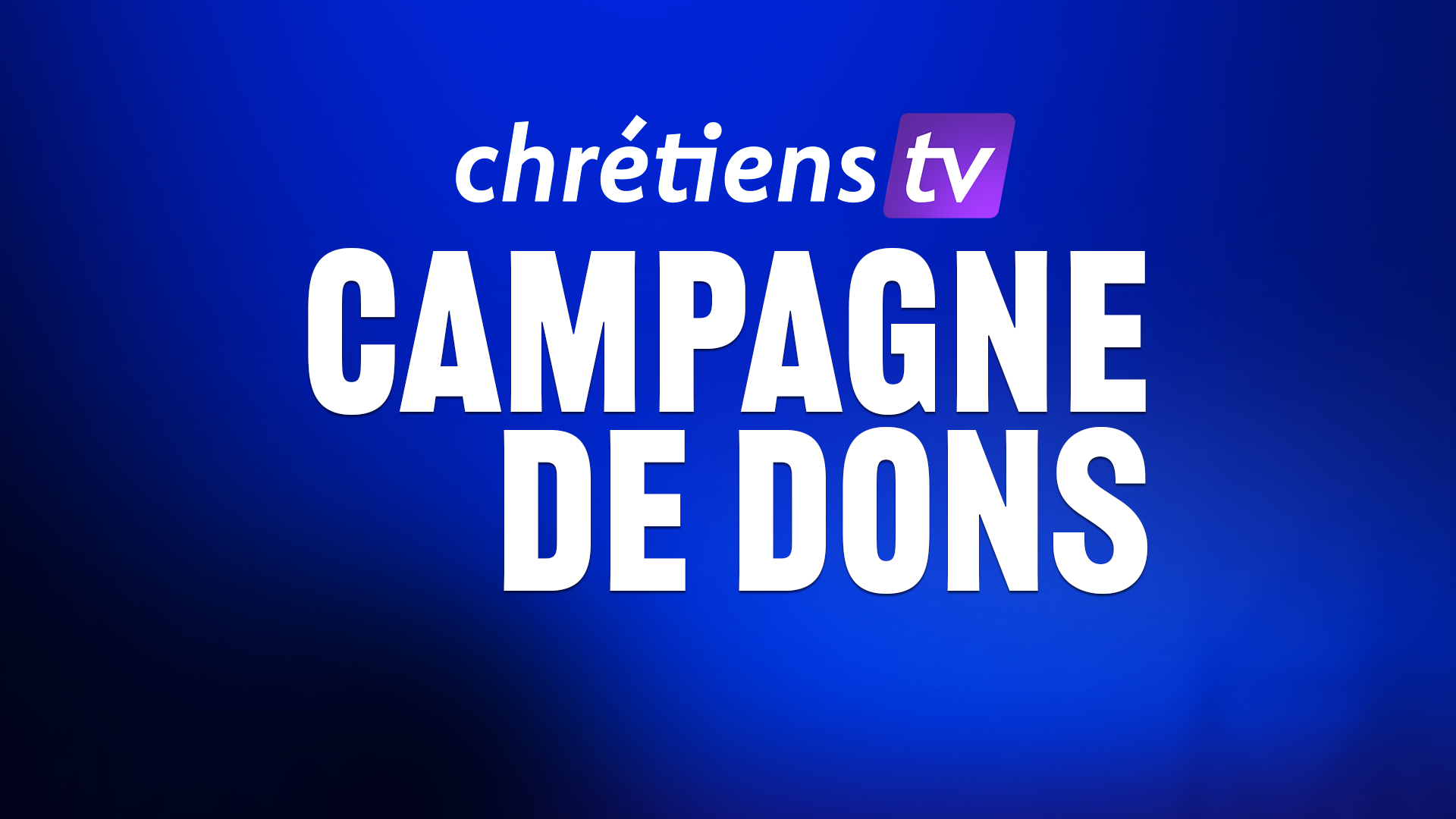 La chaîne Chrétien TV lance une grande campagne de dons dédiée à la défense et à la protection de notre patrimoine spirituel : nos églises, nos communautés, nos pasteurs et notre foi. Lien: https://www.jefaisundon.com/soutenir/