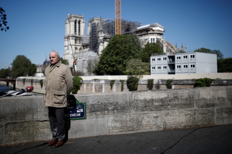 GEORGELIN ESPÈRE FINIR LES TRAVAUX DE NOTRE-DAME À TEMPS MALGRÉ LE CORONAVIRUS