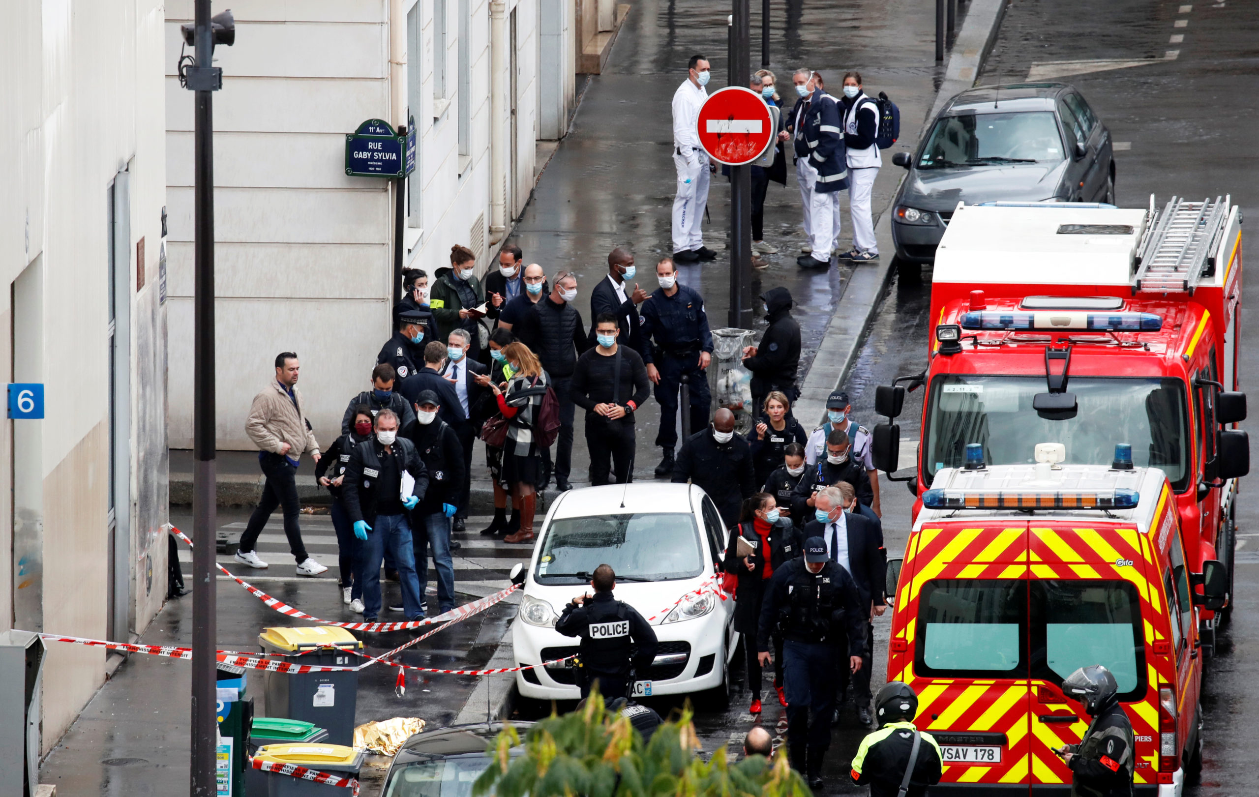 Attaque devant les anciens locaux de Charlie Hebdo, deux blessés, l'auteur arrêté