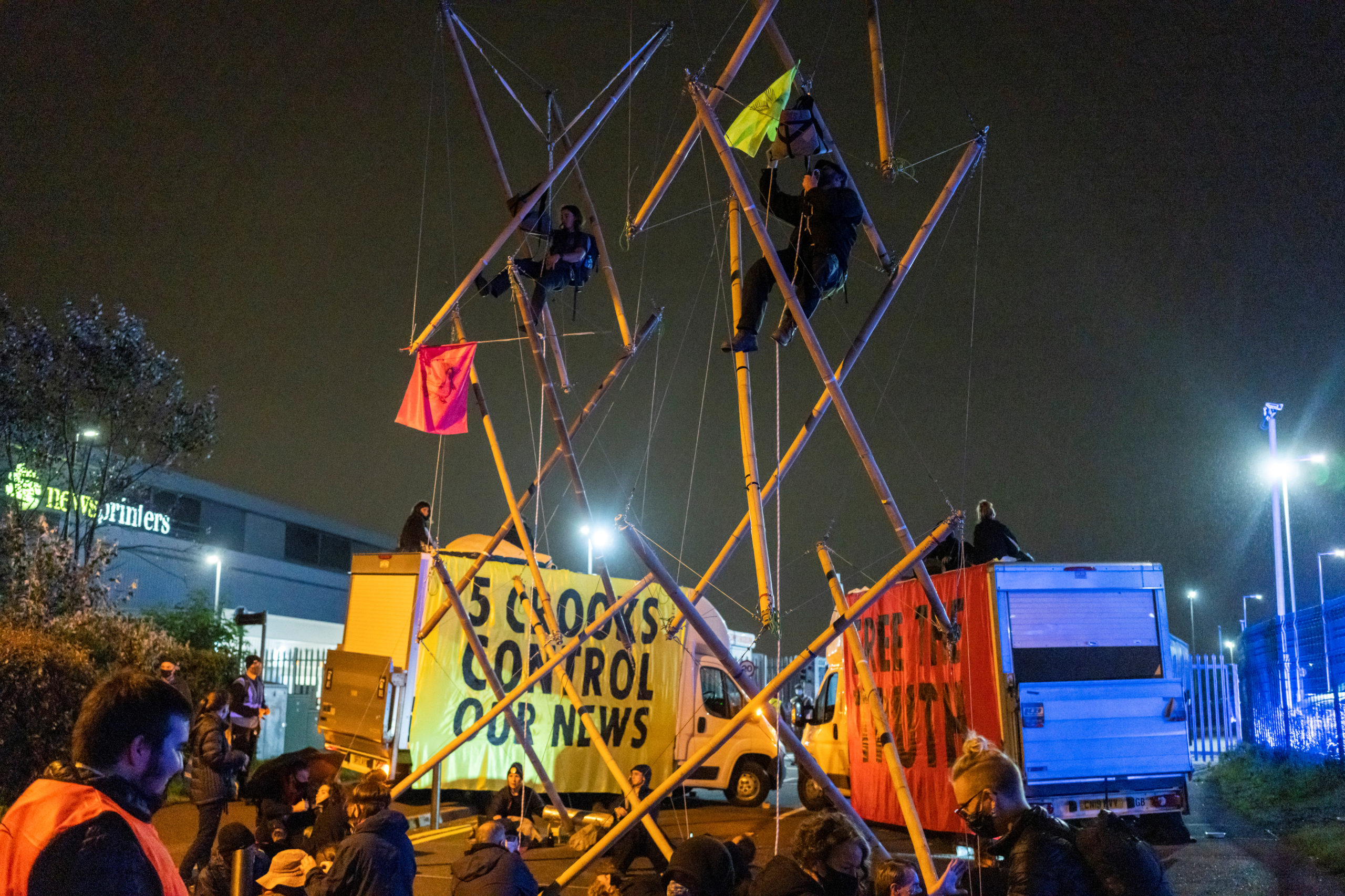 La distribution de la presse britannique perturbée par Extinction Rebellion