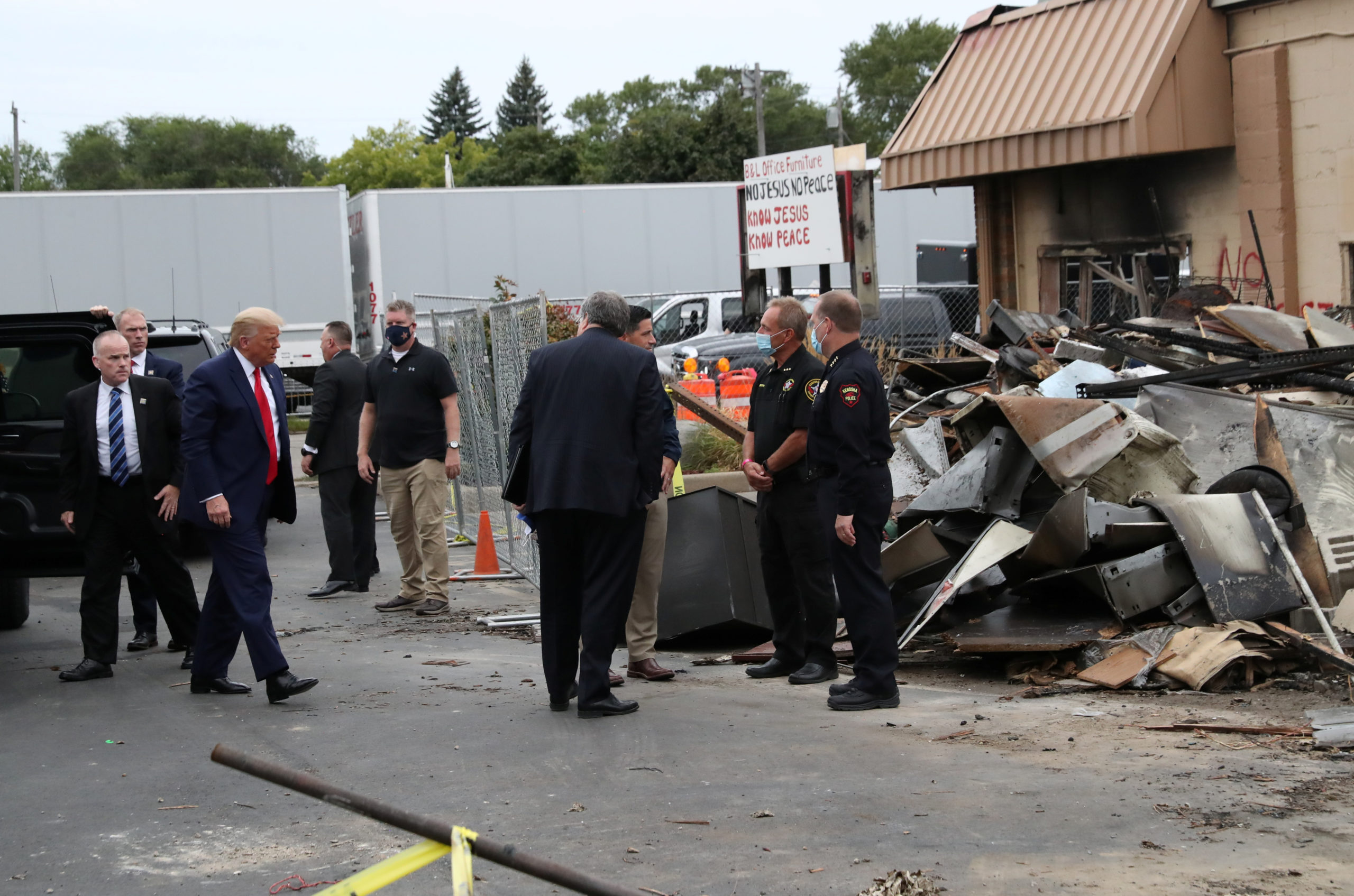 USA 2020: Trump en visite controversée à Kenosha, dans le Wisconsin